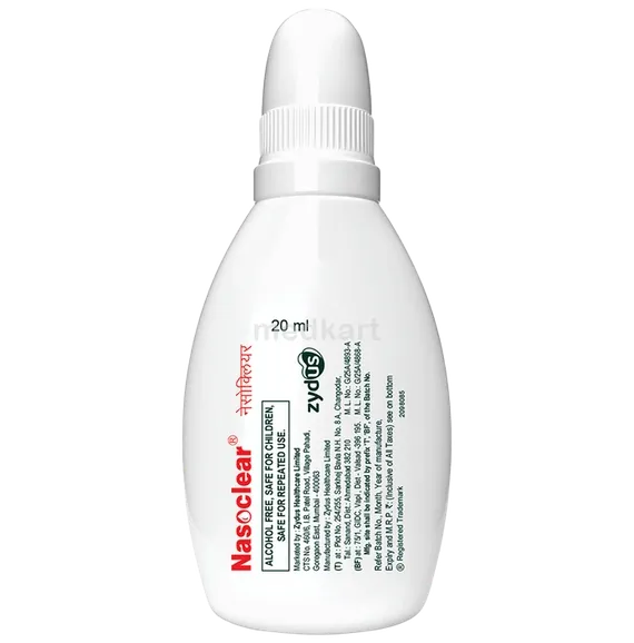 nasoclear nasal drops 20 ml